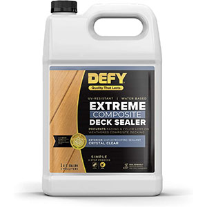 DEFY Crystal Clear Composite Deck Waterproofing Sealer