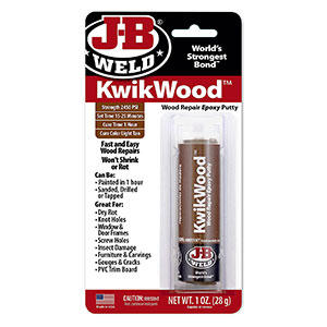 J-B Weld 8257 KwikWood Wood Repair Epoxy Putty Stick