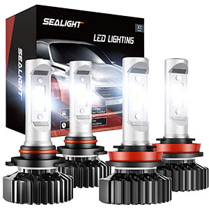 SEALIGHT Scoparc 9005/HB3 LED Bulbs 4 Pack